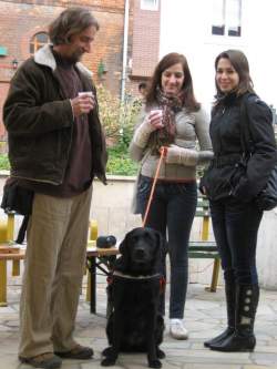 A foglalkozási rehabilitációban dolgozó kollégák és Dió