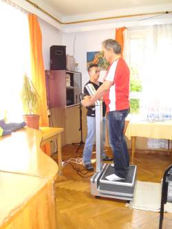 Flabélos gép használat közben